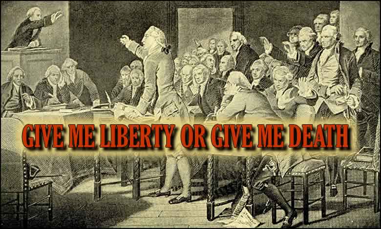 give me liberty or give me death cartoon